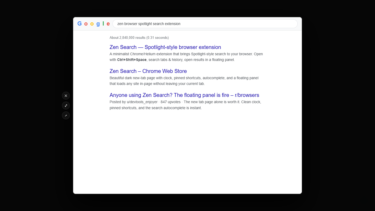 Zen Search - Screenshot 4